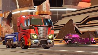 Prime Trial Optimus Prime  Transform And Roll Out  Transformers Galactic Trials [upl. by Yenffit]