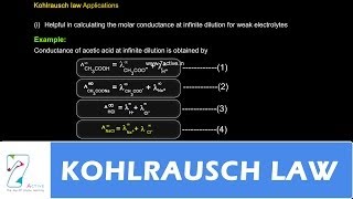 KOHLRAUSCH LAW [upl. by Kiyohara]