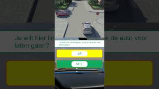 🚗 CBR auto theorieexamen vraag Kruispunten shorts rijles theorieles theorie examen verkeer [upl. by Llemmart356]