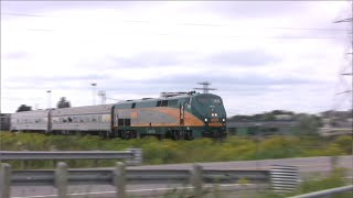 just some VIA Trains on the GO Transit Barrie Line [upl. by Eldrida]