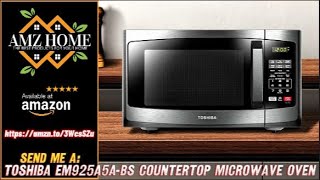 Overview TOSHIBA EM925A5ABS Countertop Microwave Oven 09 Cu Ft With 106 Inch 900 w Amazon [upl. by Mildred]