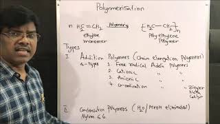 L4 Polymers Addition Polymerisation Free Radical  Cationic  Anionic NEET JEE by Chary [upl. by Eglanteen]