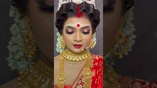 Bangali bridal makeup makeupmakeup walamakeup tutorialmakeup makeup [upl. by Adehsar]