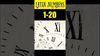 Latin Numbers from 120 latin language languagelearning [upl. by Ahsael943]