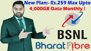 BSNL New Launched Bharat Fiber Broadband Plans  BSNL Bharat Fiber Plans  BSNL New Update [upl. by Meraree122]