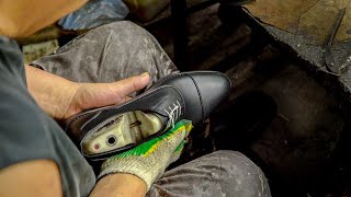 Leather Shoes Making for 50 Years Handmade Leather Shoes Factory [upl. by Golding]