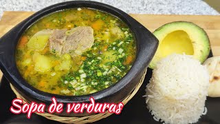 sopa de verduras [upl. by Aniz]