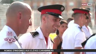 Institutions  Remise dinsignes aux élèves carabiniers [upl. by Jenei268]