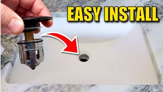 How to Install a Sink Pop Up Drain [upl. by Yesteb934]