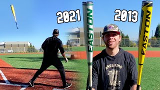 2013 Easton XL3 vs 2021 Easton B5  Old vs New BBCOR Baseball Bat Showdown [upl. by Tom]