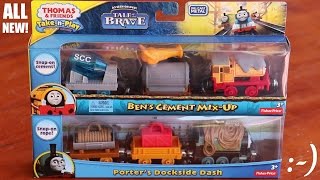 Thomas Take N Play Bens Cement MixUp amp Porters Dockside Dash Preview [upl. by Ecienahs]