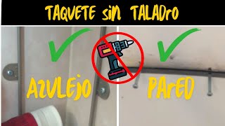 Como poner un taquete sin taladro CocinandoRico 😋 [upl. by Eudo]