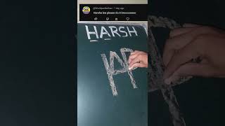 Harsh name logo artvideo drawing artfeed paintingdrawing youtubeshorts ytshort [upl. by Christina]