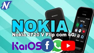 Nokia 2720 V Flip  Com um Design Flip Relembrando Smartphones Antigos [upl. by Aiblis]