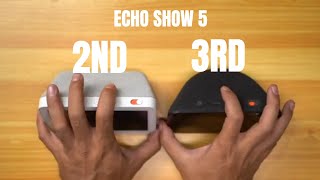 Echo show 5 2nd gen and Echo show 5 3rd gen quick comparison [upl. by Clauddetta]