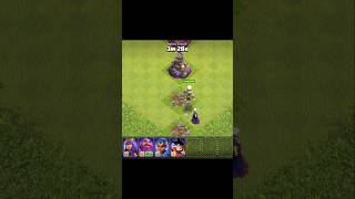 Super witch vs all level wizard tower in clash of clans cocshorts clashofclans gaming [upl. by Nasus44]