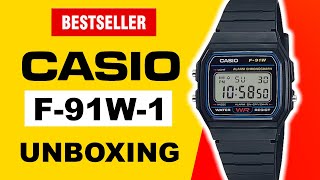 Bestseller CASIO F91W1 Unboxing and Review [upl. by Lleryd134]