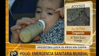 Emergencia sanitaria mundial por el polio  Telefe Noticias [upl. by Annwahsal]