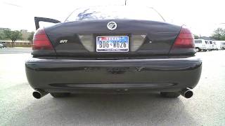 Mercury Marauder exhaust magnaflows rear cat delete and res delete tips [upl. by Plato979]