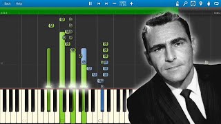 The Twilight Zone  TV Series  Theme Music  Piano Tutorial  Synthesia [upl. by Nahguav36]