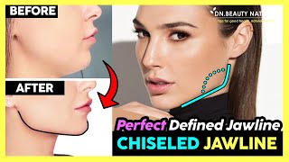 Attractive Chiseled Jawline Exercise  How to Get a Perfect Defined Jawline  Easy Sharpen Your Face [upl. by Weisberg338]