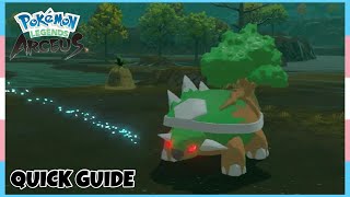 Where To Catch Alpha Torterra Crimson Mirelands In Pokemon Legends Arceus  Location Quick Guide [upl. by Elberfeld596]