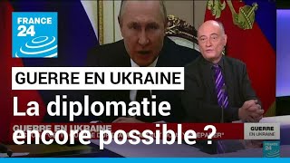 Ukraine  pour Sarkozy quotla seule voie possible est la diplomatiequot • FRANCE 24 [upl. by Adyol]