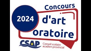 Concours dart oratoire 2024  5e6e et 9e10e [upl. by Yelsiap]