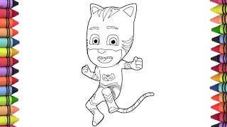 How to draw PJ masks catboy catboy cartoon drawing PJ masks drawing pj masks new episode Disney [upl. by Hawk325]