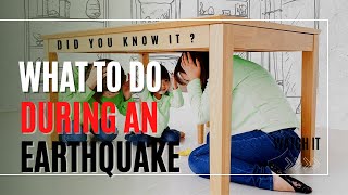 What to do During an Earthquake – Essential Survival amp Safety Tips Earthquake Protect Yourself [upl. by Eelak]