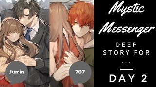 Mystic Messenger Day 2  Deep Story Jumin and 707 [upl. by Tiertza]