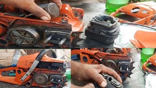 Husqvarna chainsaw repairHow To Husqvarna Chainsaw engine repairing [upl. by Iknarf]