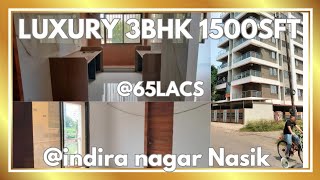 3BHK 1500 SQFT LUXURY FLAT FOR SALE IN NASIK 😍 realestate nasik home property flat rent buy [upl. by Alicec]