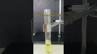 Dissolving aluminium foil in ACID  DO NOT ATTEMPTscience chemistry acid dissolving experiment [upl. by Vitia]