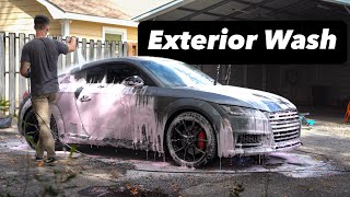 A Satisfying Foam Wash On A Audi TTS  Exterior Detail  4K [upl. by Aicnatsnoc]