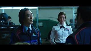 Pixels 2015  Professor Iwatani amp PacMan Scene HD [upl. by Efal]