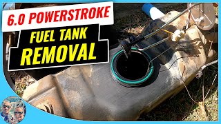 60 Powerstroke  fuel tank removal [upl. by Doran]