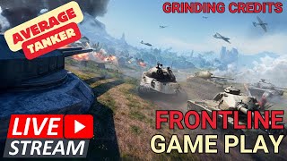 Frontline Game Play Grinding Credits  World of Tanks [upl. by Aisetal]