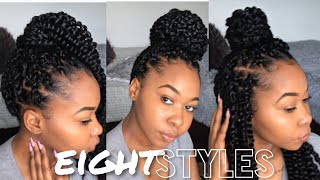 How To Style Passion Twist  8 Easy Styles  Kinzey Rae [upl. by Suivatco]