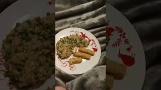 Rice risotto with fish fingers [upl. by Biddick]