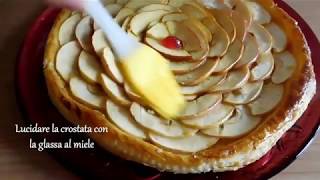 CROSTATA DI PASTA SFOGLIA E MELE ricetta facile I piatti del buonumore [upl. by Ahsiena]