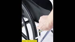 864LMR Hospital Used MRI Room Folding Portable NonMagnet Manual Wheelchair Wheelchair Manual [upl. by Anaynek]