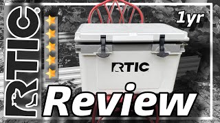 RTIC 32QT Ultra Light Cooler Review  1 year of use [upl. by Eisned801]