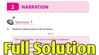 Narration SolutionDAV Class 8 English Practice Ch 2 SolutionCollection Of Study [upl. by Ullund499]