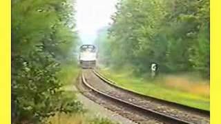 Amtrak Moving West at Wareham MA in August 1989 [upl. by Erna]