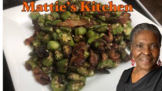 Southern Fried Okra With Bacon amp Onions  Mattie’s Kitchen [upl. by Feld]