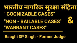 Cognizable Nonbailable Warrant Cases Section 21g BNSS Bhartiya Nagrik Suraksha Sanhita [upl. by Enomaj304]