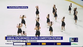 Synchronized skaters from around US in Las Vegas to compete in championships [upl. by Coffee]