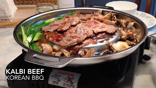 Kalbi or Galbi Beef Korean BBQ 갈비구이 cheekyricho video recipe [upl. by Blithe56]