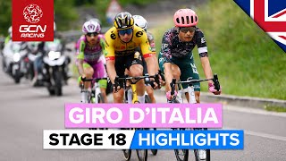 Can Breakaway Deny The Sprinters  Giro DItalia 2022 Stage 18 Highlights [upl. by Ley715]